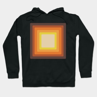 Retro 70s Style Square Mid Century Modern Hoodie